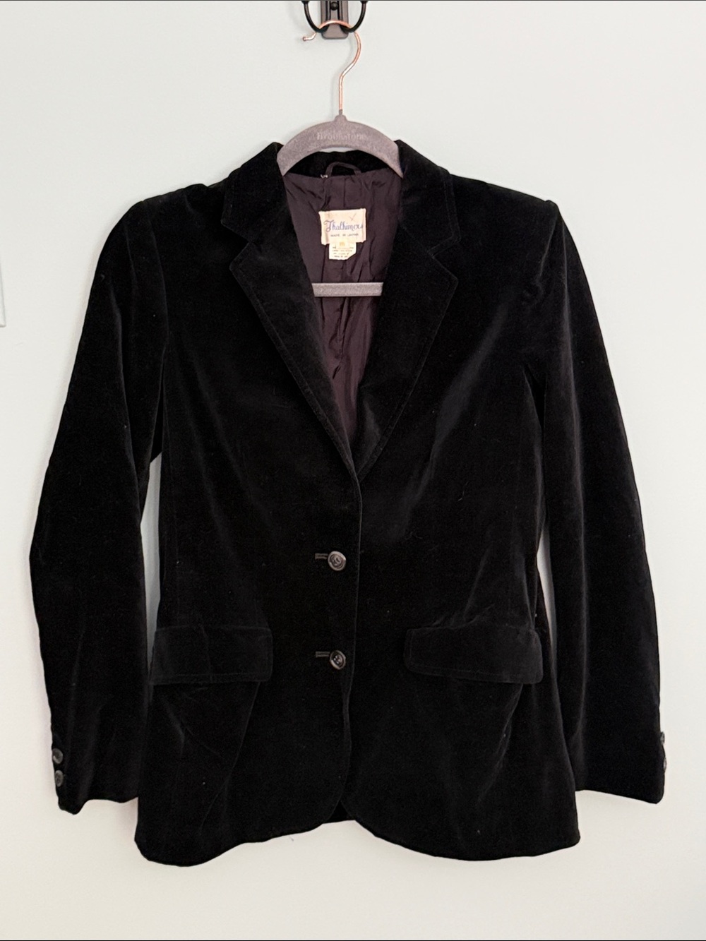 Vintage Women's Black Velvet Blazer